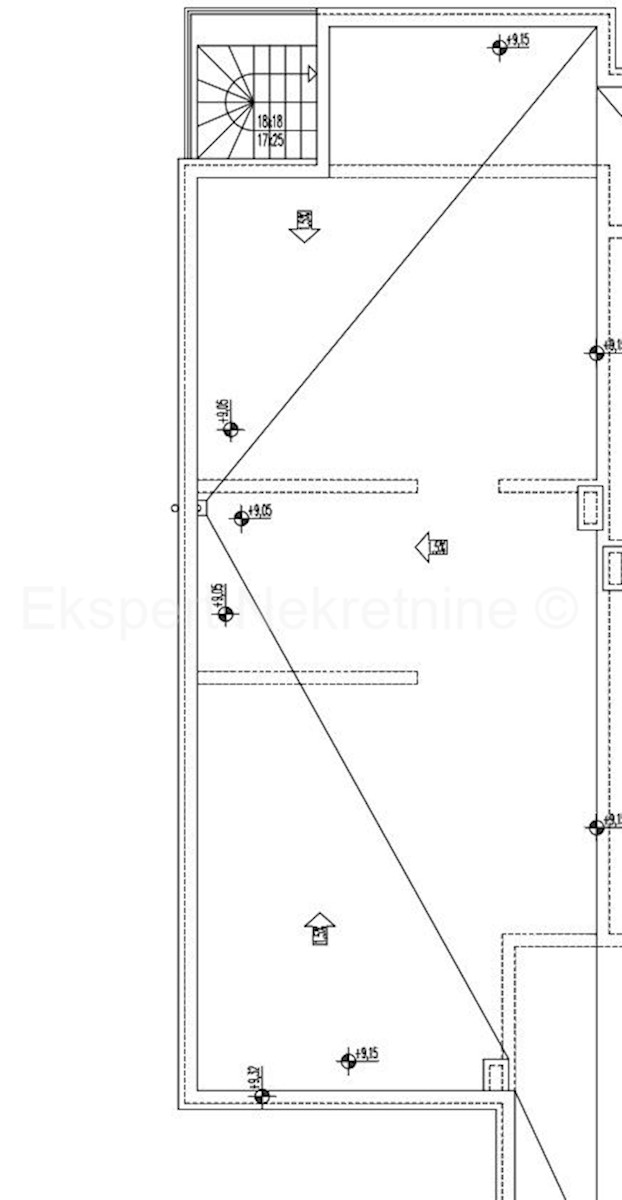 Spalato, Slatine, appartamento di 3 locali 100 m2 + terrazza sul tetto 60 m2, vista mare