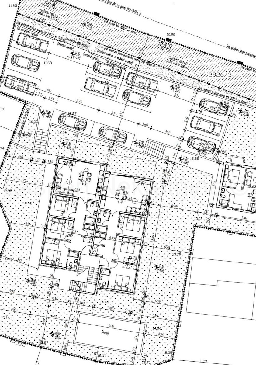 Spalato, Slatine, appartamento di 3 locali 100 m2 + terrazza sul tetto 60 m2, vista mare