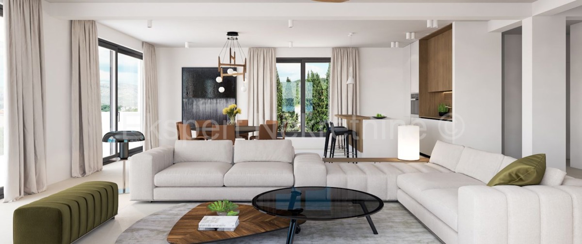 Čiovo, Okrug.G., lussuoso trilocale 126,89 m2 con due posti auto