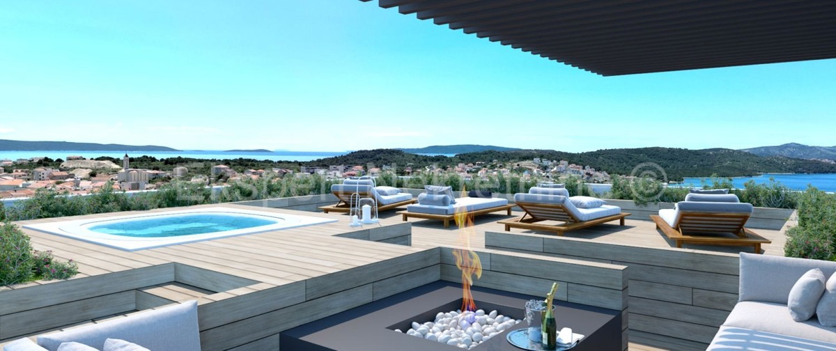 Čiovo, Okrug.G., lussuoso trilocale 126,89 m2 con due posti auto