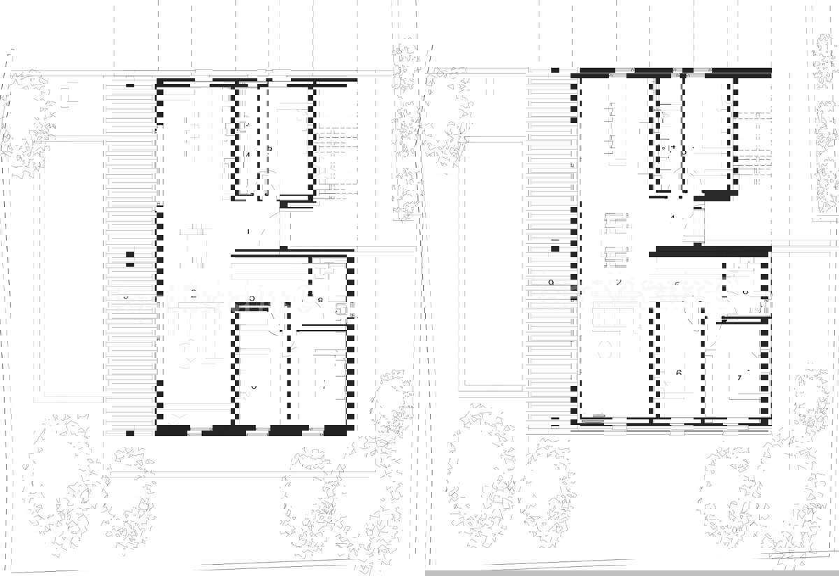 Čiovo, Okrug.G., appartamento di 3 locali 154m2 con due posti auto, giardino e piscina
