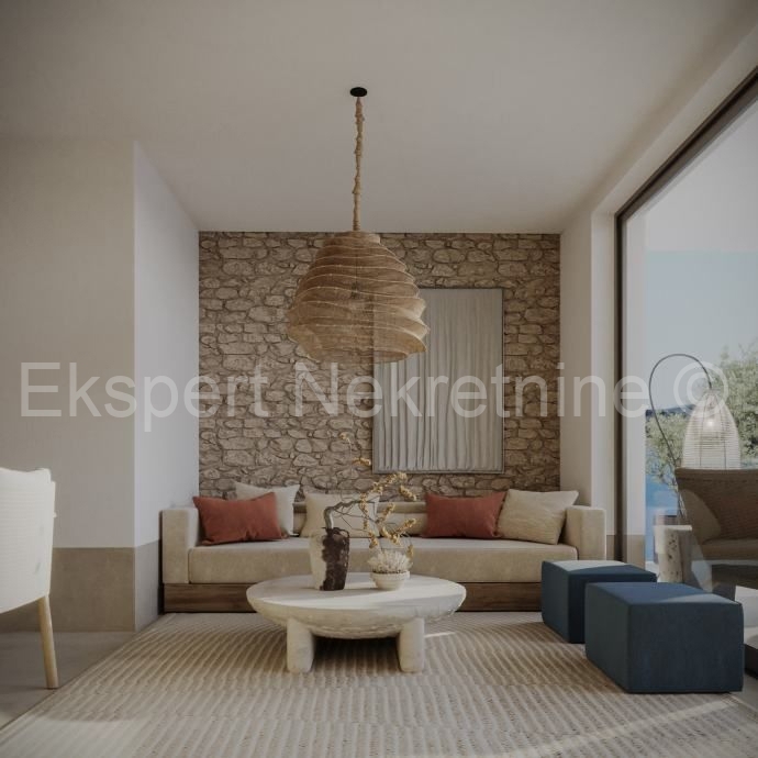 Rogoznica, Ražanj, appartamento con 2 camere da letto 70.6m2 con giardino, parcheggio, vista mare