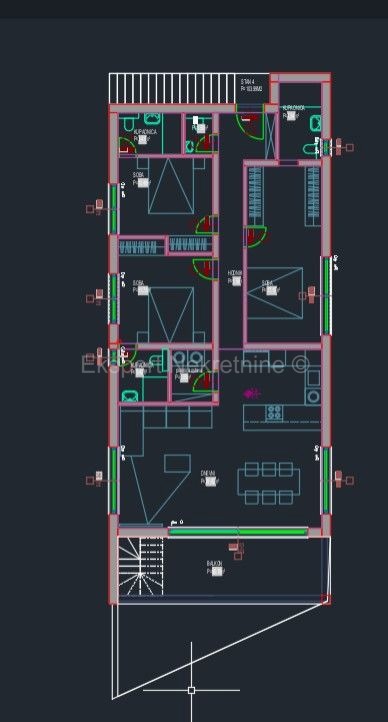 Čiovo, Okrug, 3-bedroom apartment 112 m2 + garden with swimming pool 250m2, FIRST ROW TO THE SEA