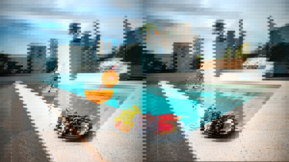 Trogir, luxury villa 312 m2, with swimming pool and garage and landscaped garden