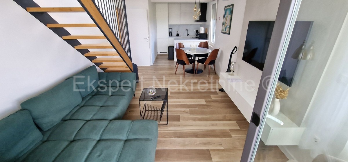 Trogir, penthouse 70 m2 + 74 m2 roof terrace, sea view,