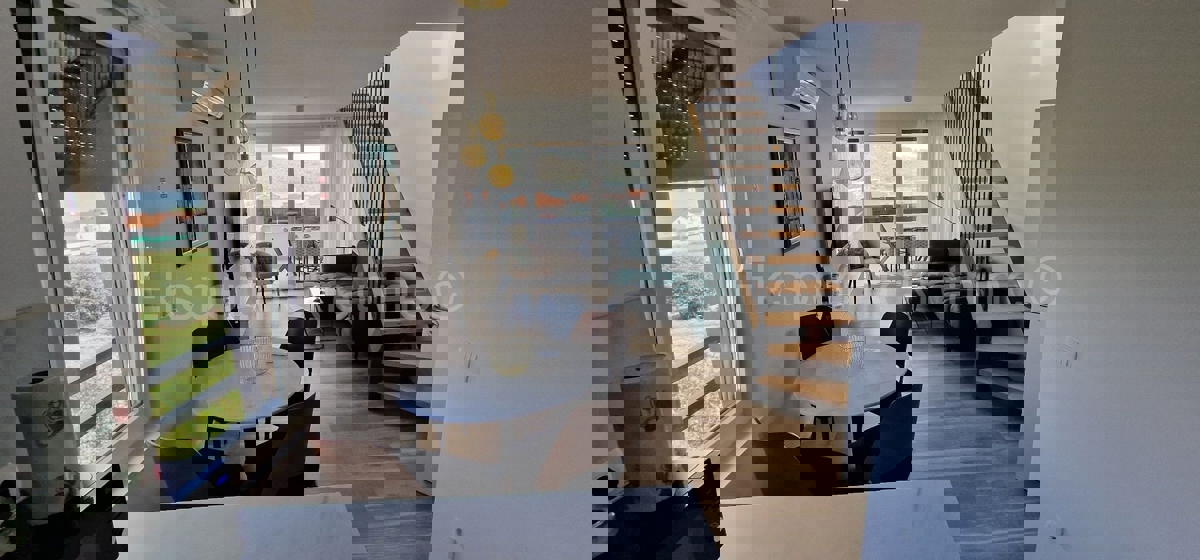 Trogir, penthouse 70 m2 + 74 m2 roof terrace, sea view, 