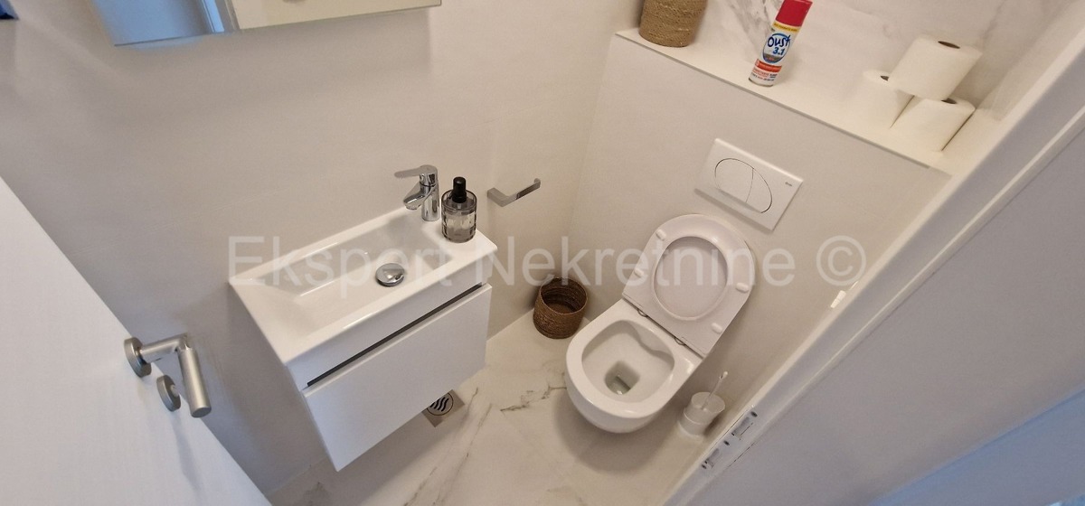 Trogir, penthouse 70 m2 + 74 m2 roof terrace, sea view,