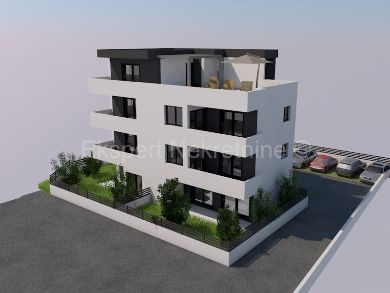 Trogir, 2-bedroom apartment 58 m2, new building, sea view,
