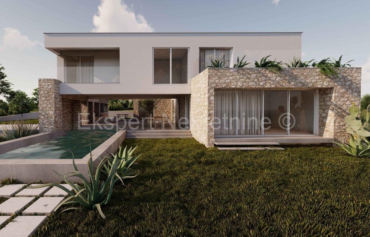 Rogoznica, luxury villa 276 m2 with swimming pool (41m2) only 120 from the sea and beach,