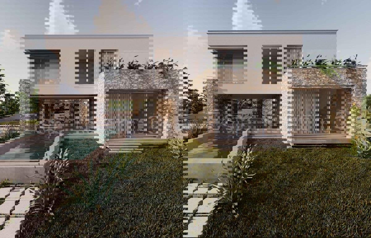 Rogoznica, luxury villa 276 m2 with swimming pool (41m2) only 120 from the sea and beach,