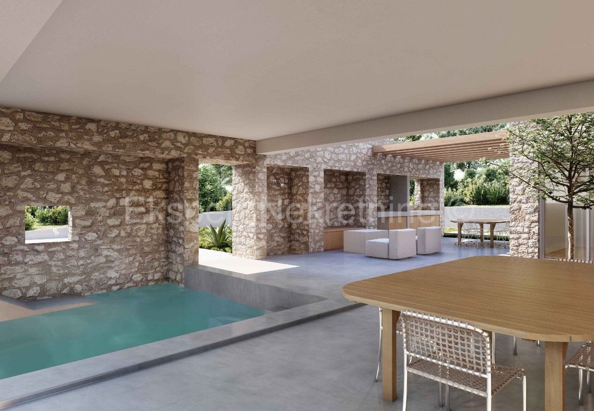 Rogoznica, luxury villa 276 m2 with swimming pool (41m2) only 120 from the sea and beach,