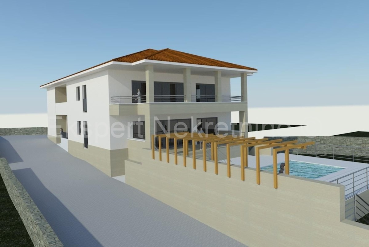 Kaštel Stari - terreno edificabile 886m2 con progetto