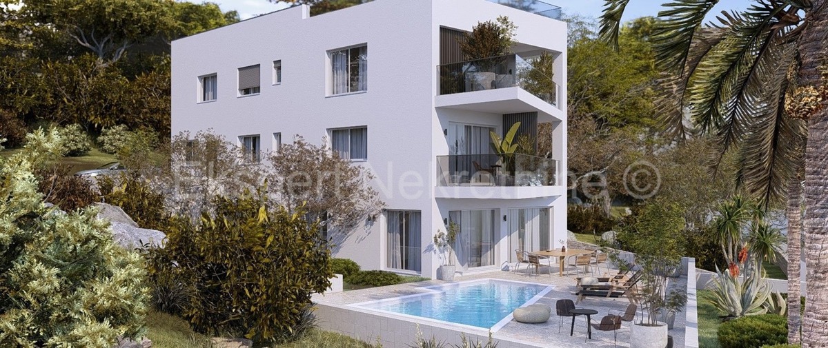 Čiovo, Okrug, 2-bedroom apartment 69 m2, new building, FIRST ROW TO THE SEA