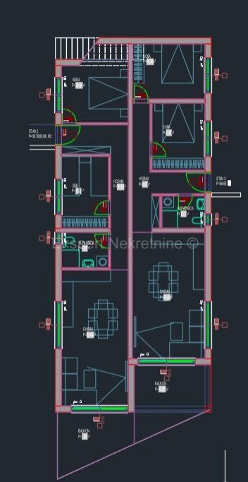 Čiovo, Okrug, 2-bedroom apartment 69 m2, new building, FIRST ROW TO THE SEA