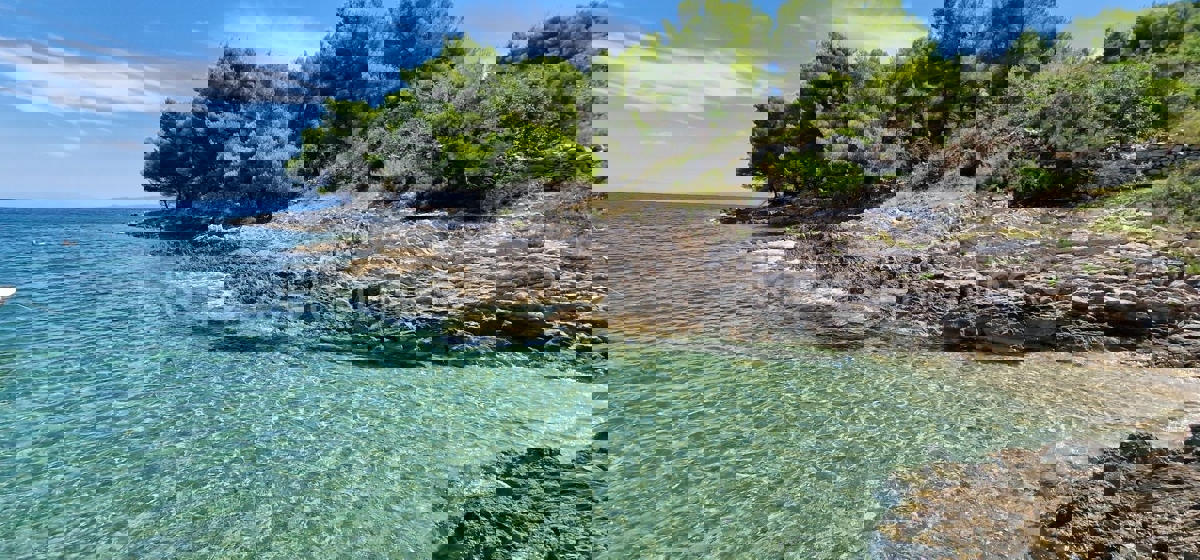 Drvenik Veli, agricultural land 1300 m2, FIRST ROW TO THE SEA!!