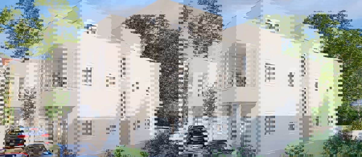 Kaštel Štafilić, appartamento bilocale 53,2m2 con giardino 100m2 e posto auto