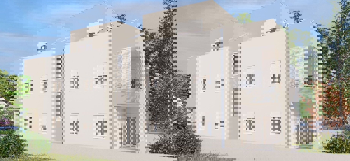 Kaštel Štafilić, appartamento bilocale 53,2m2 con giardino 100m2 e posto auto