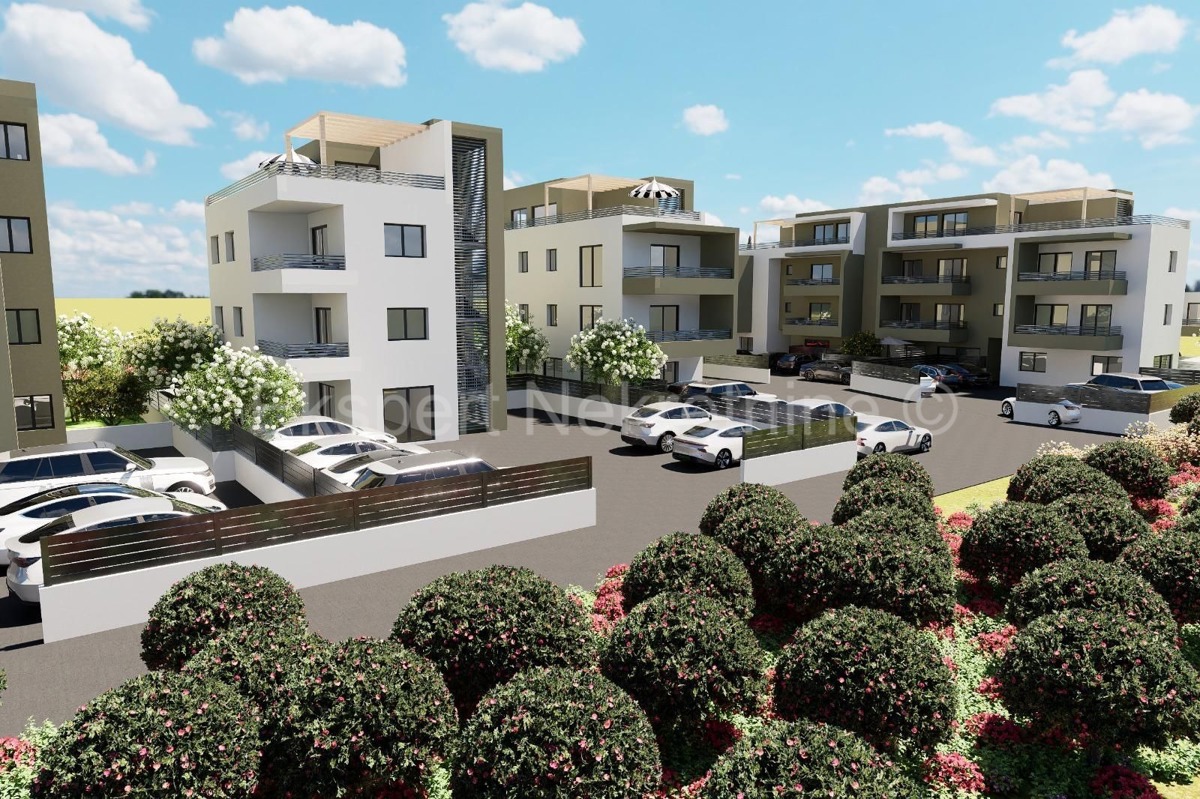 Trogir, 2-bedroom apartment 53 m2, new building, 1st floor, view,