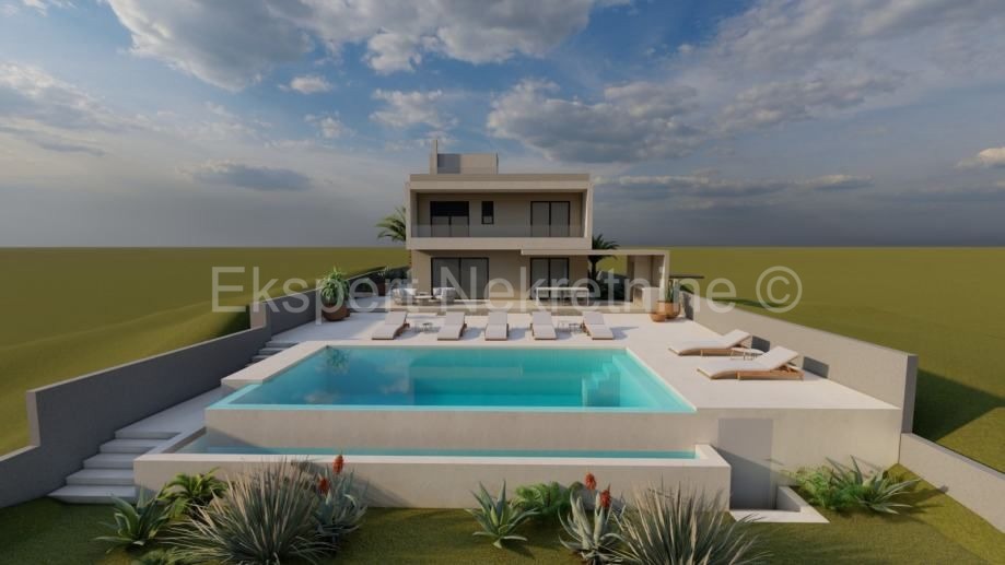 Podstrana, Mutogras, villa di lusso 300m2 con giardino 980m2 e piscina