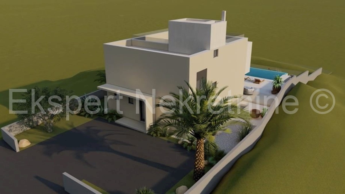 Podstrana, Mutogras, villa di lusso 300m2 con giardino 980m2 e piscina