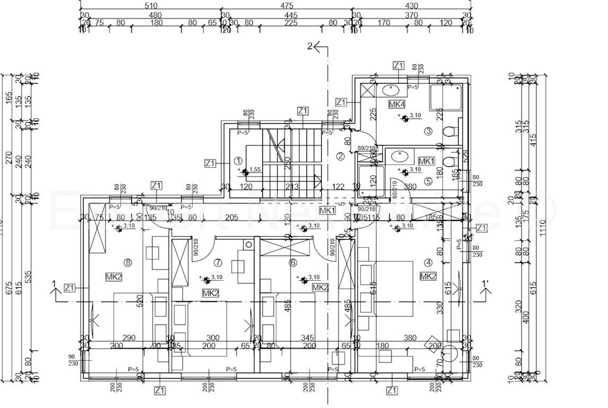 Traù, Lux. villa 340 m2, con piscina e garage e giardino paesaggistico