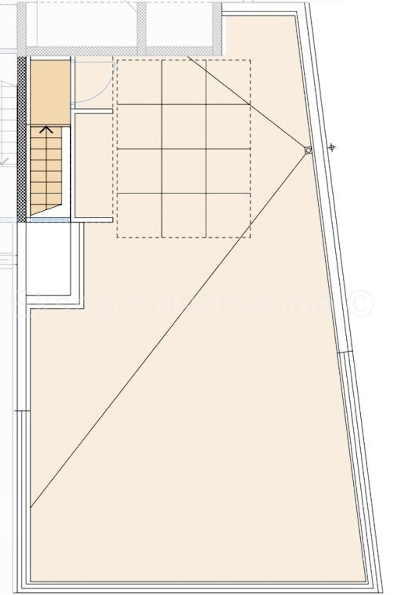 Trogir, Saldun, appartamento con 2 camere da letto 75m2 + terrazza sul tetto 76m2, vista mare, piscina