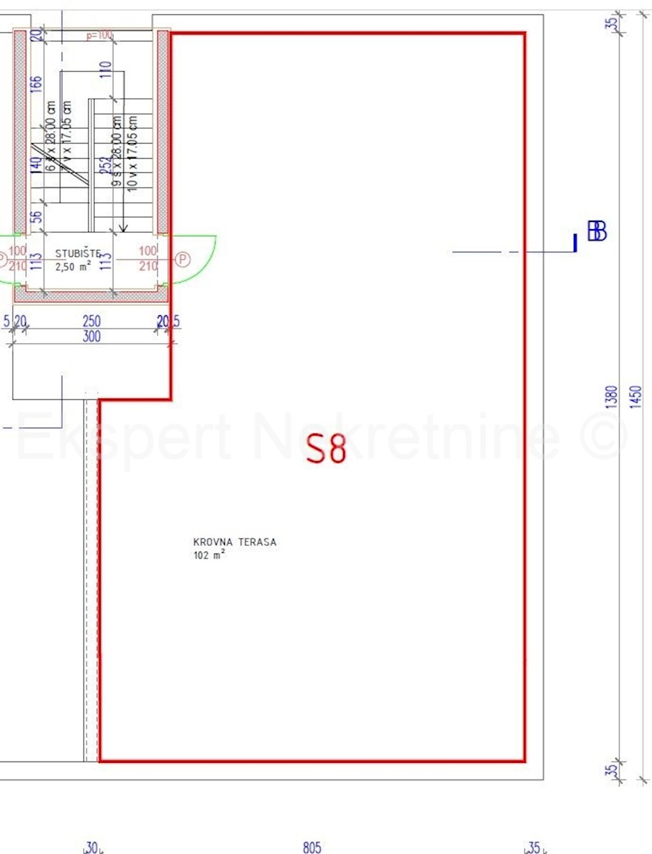 Čiovo, Okrug Gornji, bilocale 73 m2 + terrazza sul tetto 74 m2, nuova costruzione