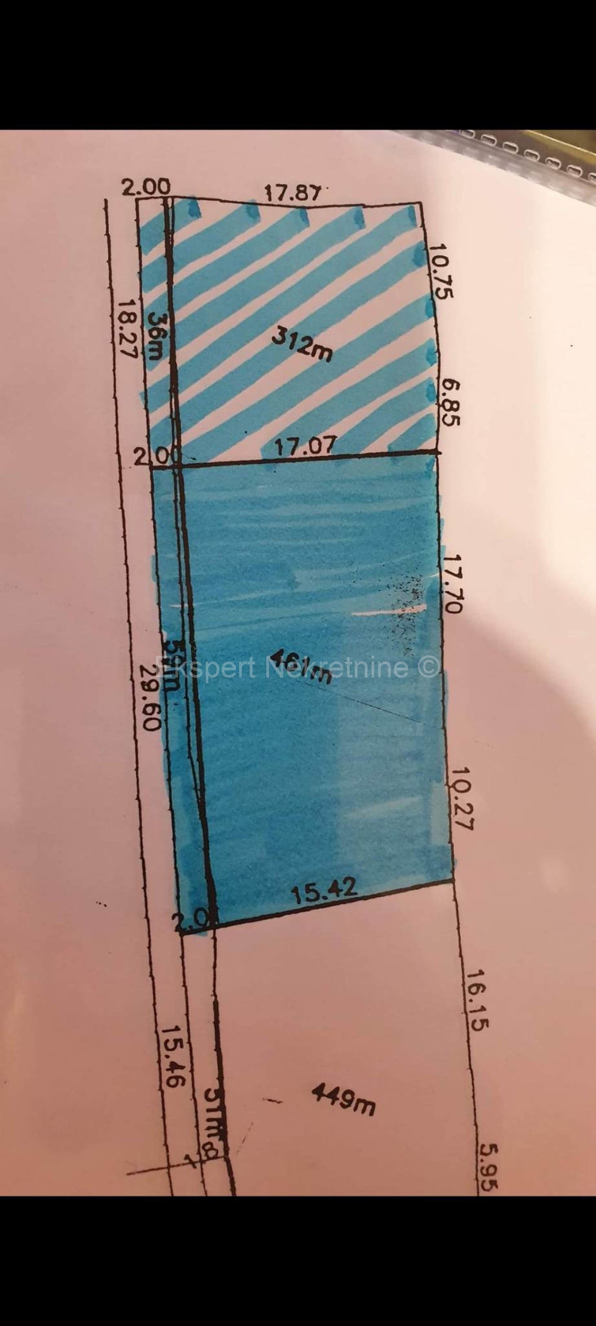 Marina, terreno edificabile di 461 m2, a 300 m dal mare e dalla spiaggia