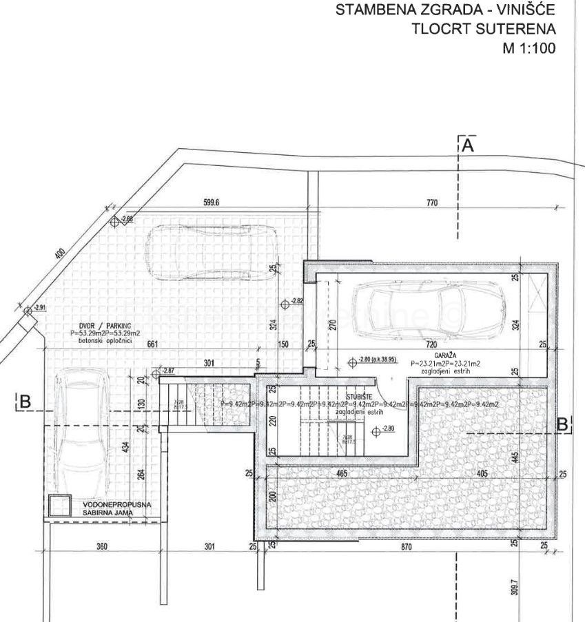 Marina, Vinišće, casa indipendente 216m2, 600 m dal mare e dalla spiaggia