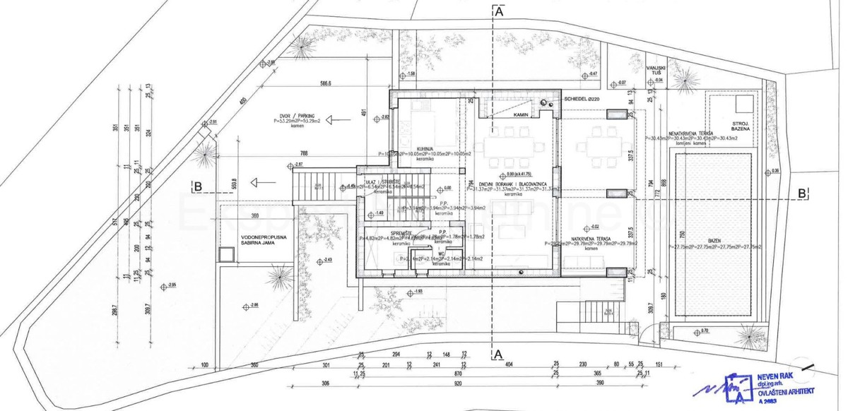 Marina, Vinišće, casa indipendente 216m2, 600 m dal mare e dalla spiaggia