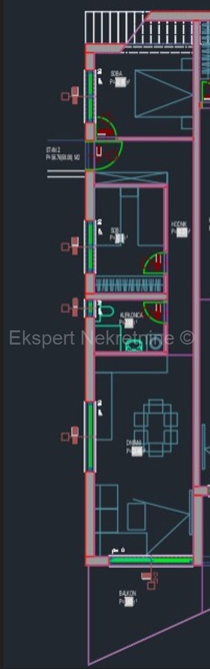 Čiovo, Okrug, 2-bedroom apartment 69 m2, new building, FIRST ROW TO THE SEA