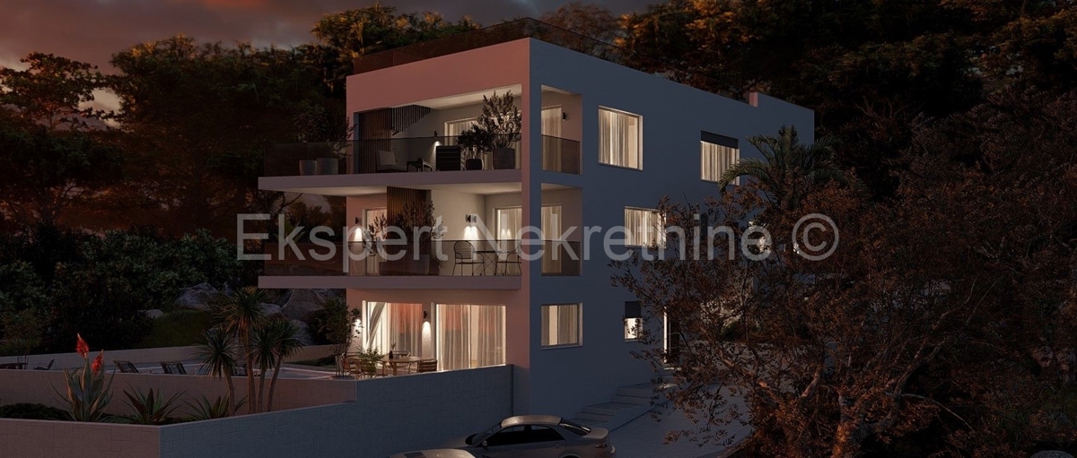 Čiovo, Okrug, 2-bedroom apartment 69 m2, new building, FIRST ROW TO THE SEA