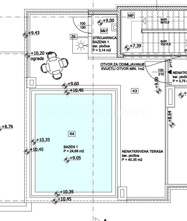 Ciovo, Okrug G, penthouse 85m2 + 40m2 roof terrace + 25m2 swimming pool on the terrace