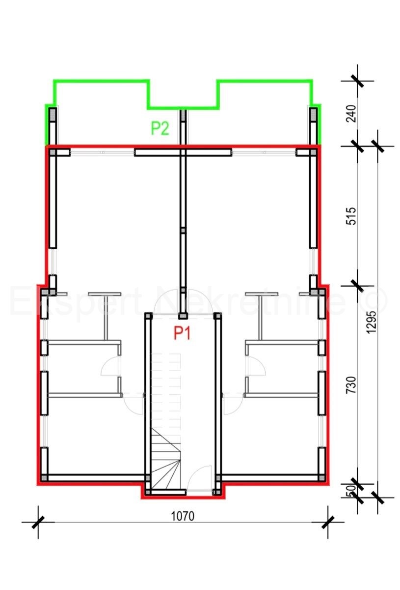 Čiovo, Okrug G., appartamento trilocale 120m2 con due balconi, vista mare, PM