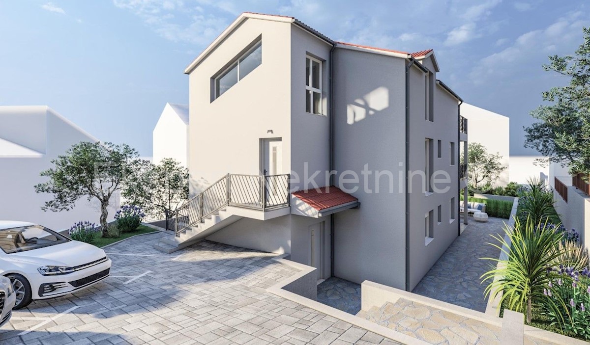 Čiovo,Okrug G., 1 bedroom apartment 54 m2, large terrace, new construction, view