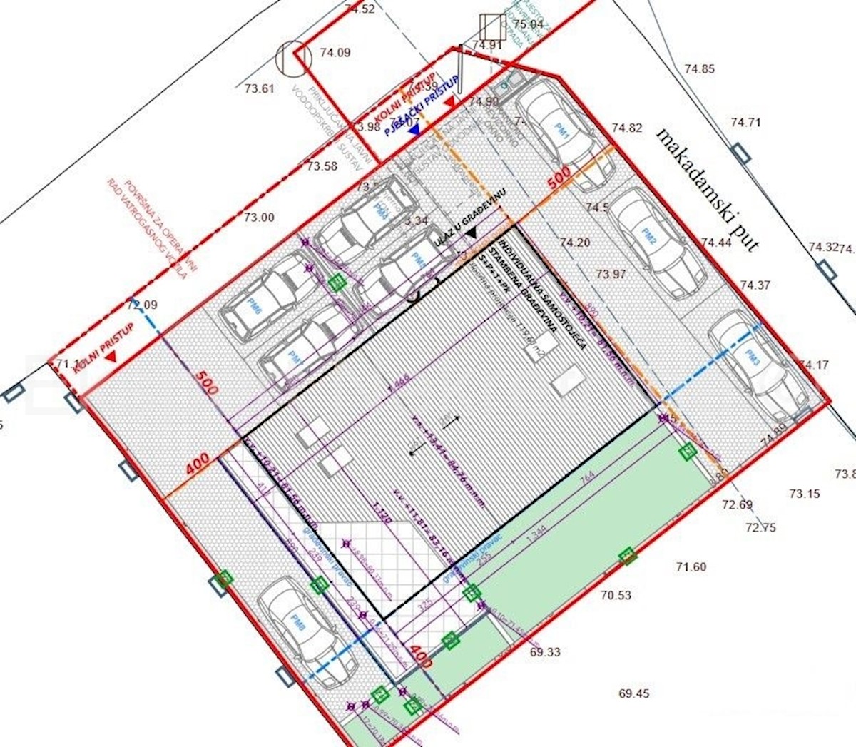 Trogir, Saldun, 3-room apartment 110 m2 + garden 50 m2, large terrace (34 m2), new construction