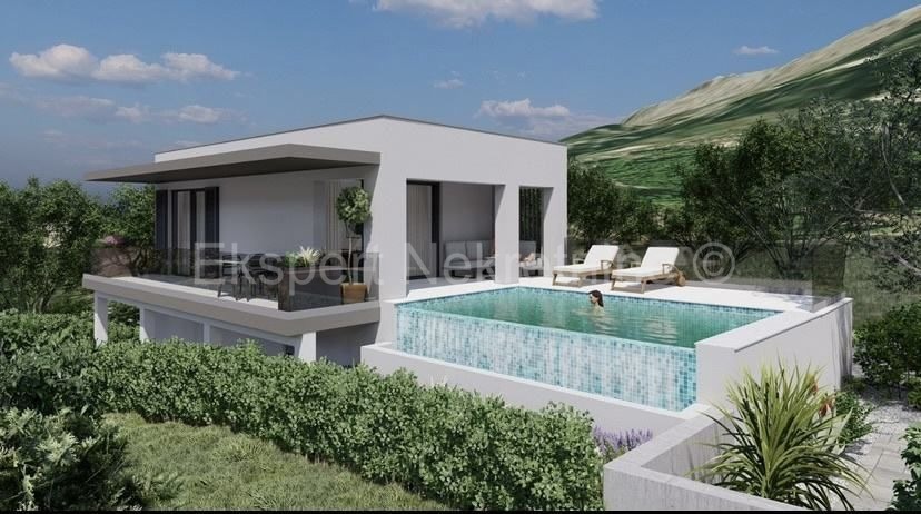 Podstrana, casa indipendente 170m2 con giardino e piscina 18,44m2