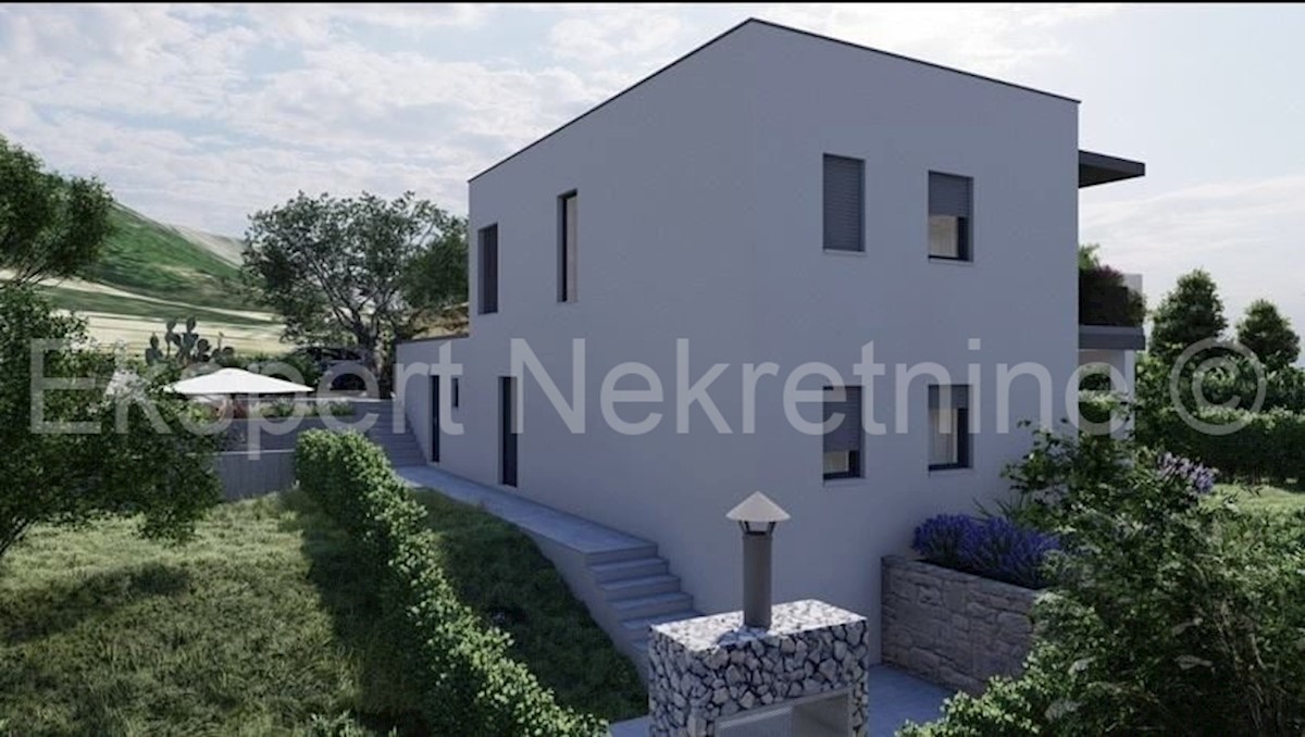 Podstrana, casa indipendente 170m2 con giardino e piscina 18,44m2