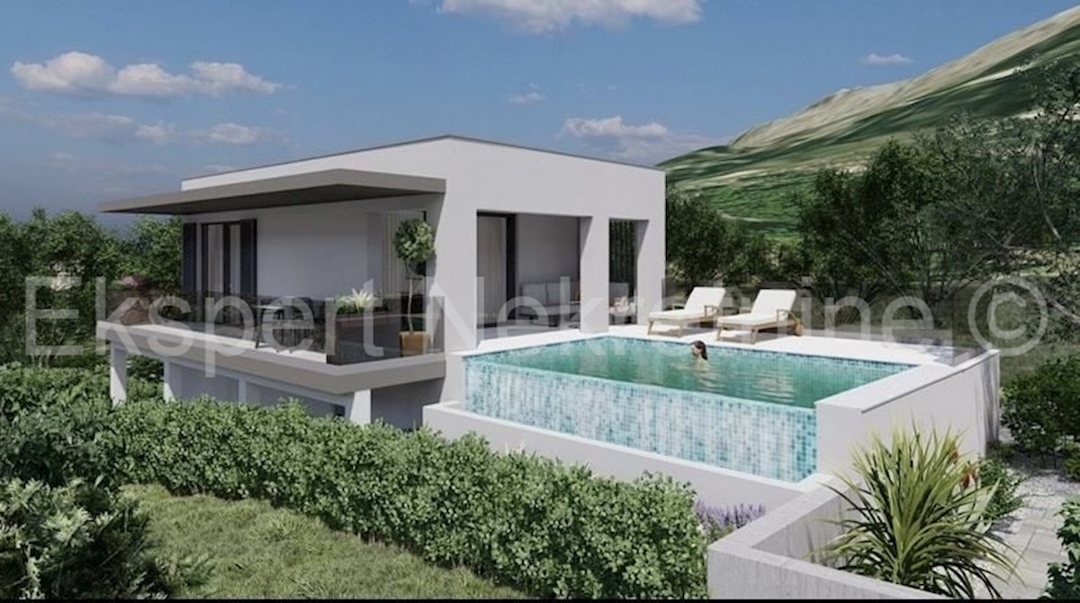 Podstrana, casa indipendente 170m2 con giardino e piscina 18,44m2