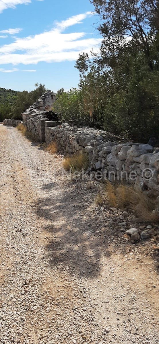 Drvenik Veli, vicino alla fattoria... terreno 3980 m2, a soli 80 m dal mare, vista