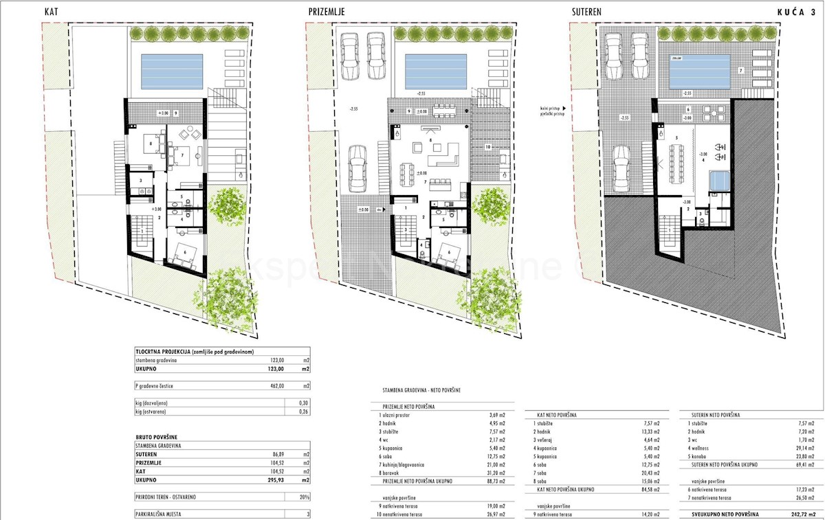 Trogir, Čiovo, terreno edificabile 500 m2, vista mare