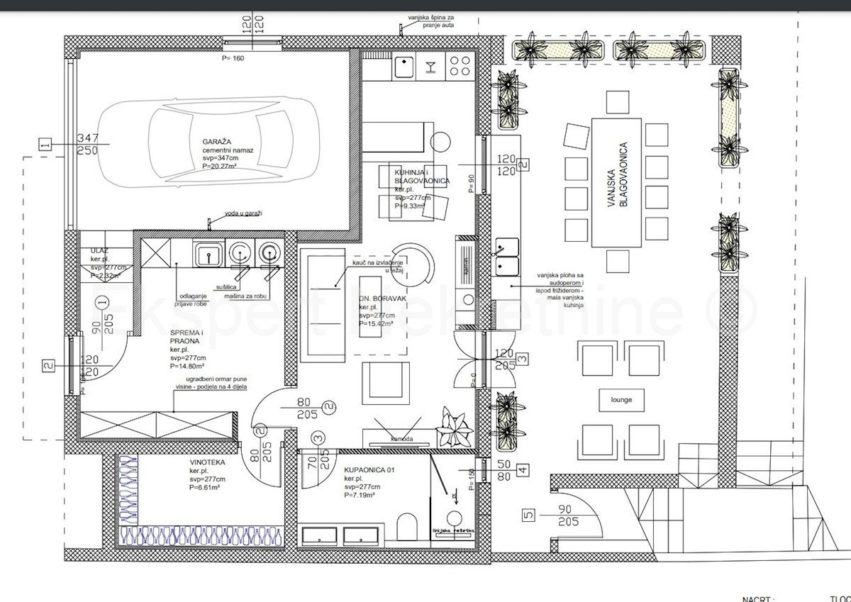 Podstrana, casa 340m2 con 3 unità abitative e garage, vista mare