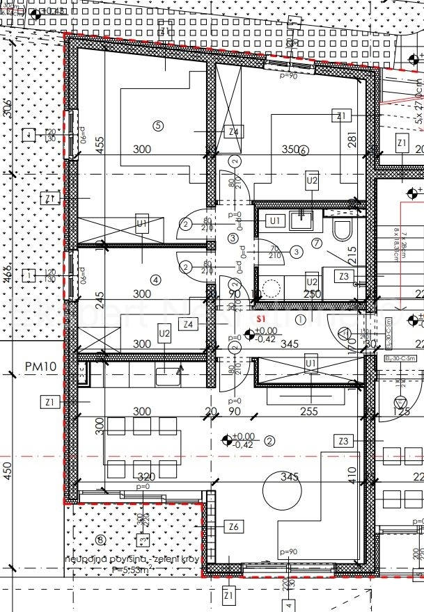 K. Lukšić, appartamento trilocale 69,6 m2 al primo piano di una nuova costruzione, 600 m dal mare