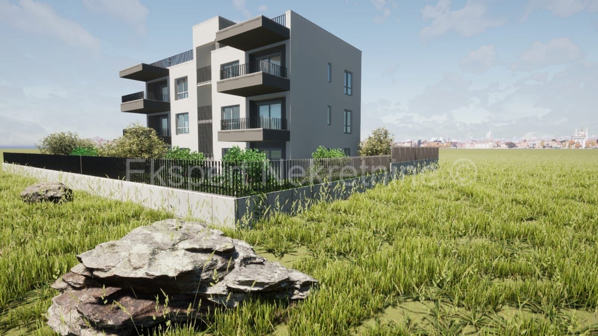 Trogir, Plano, 2-bedroom apartment 70 m2 + garden 68 m2, new building