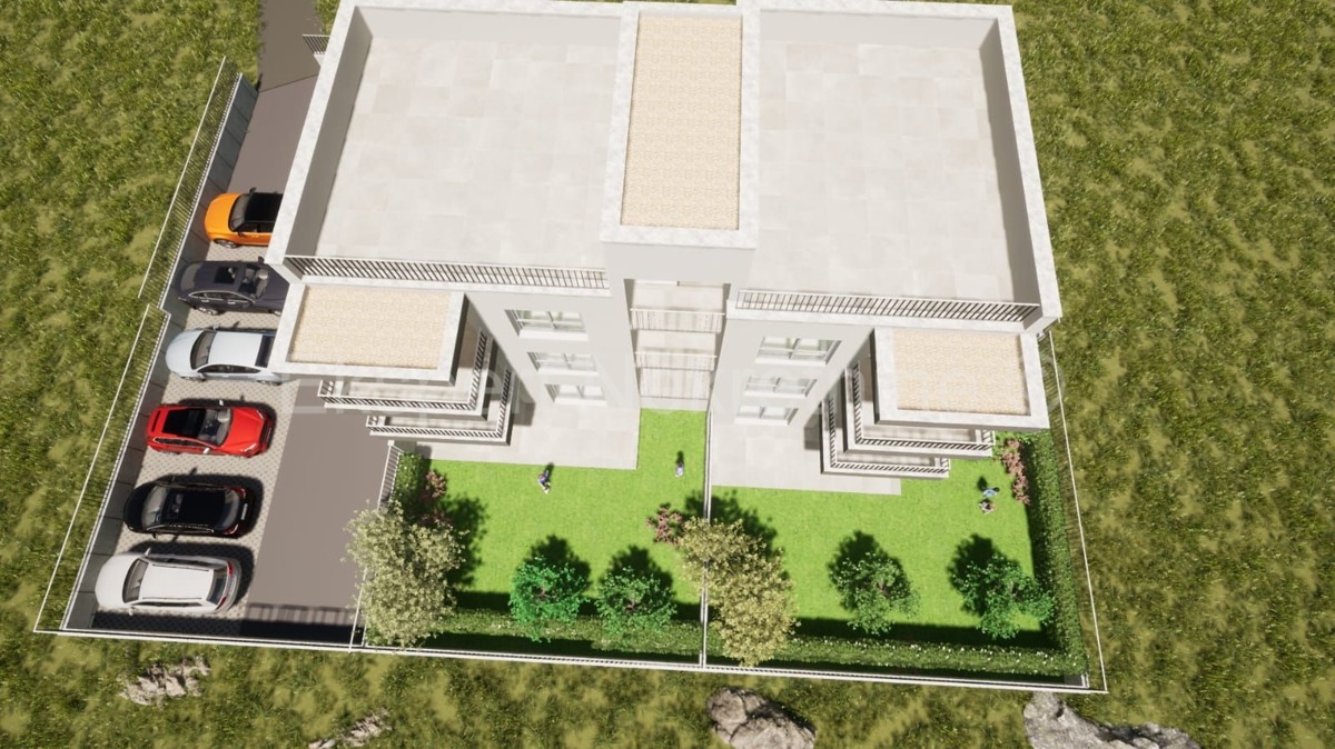 Trogir, Plano, 2-bedroom apartment 70 m2 + garden 68 m2, new building