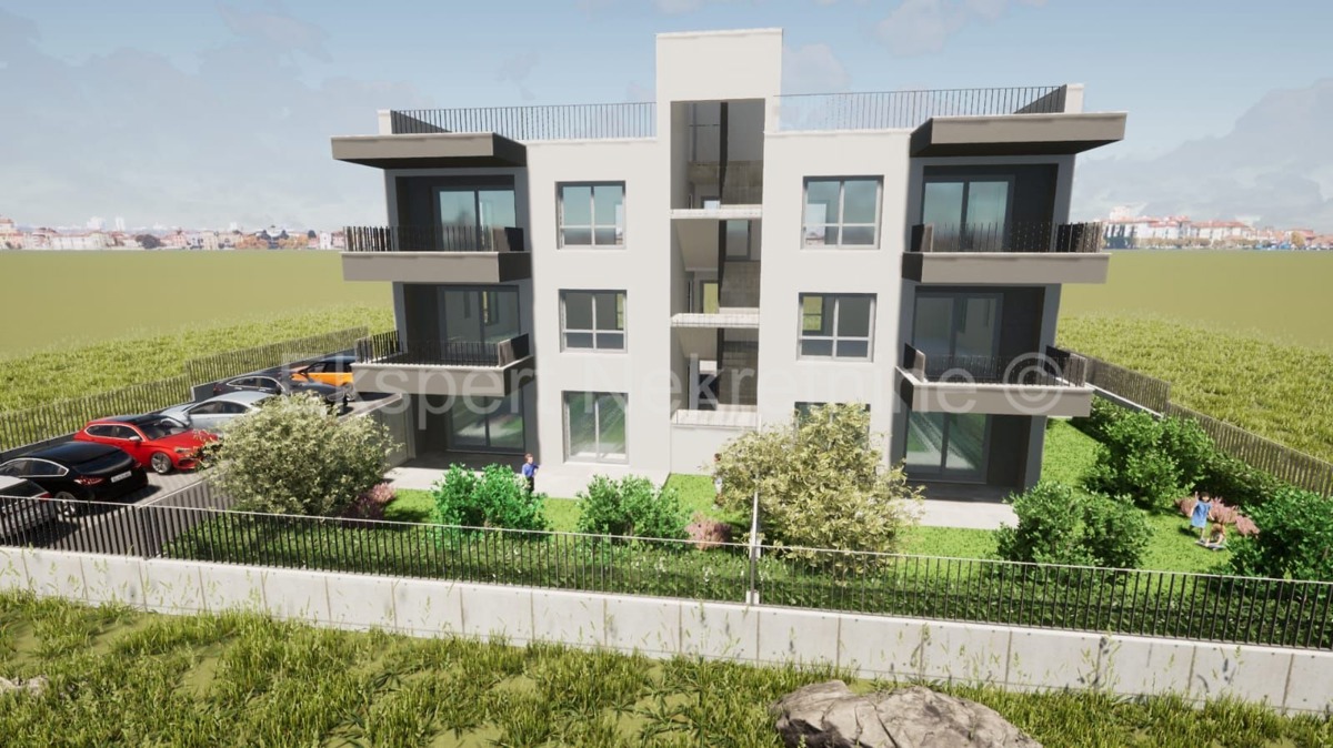 Trogir, Plano, 2-bedroom apartment 70 m2 + garden 68 m2, new building