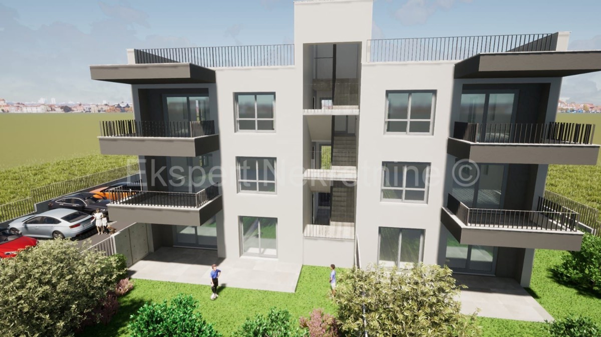 Trogir, Plano, 2-bedroom apartment 70 m2 + garden 68 m2, new building
