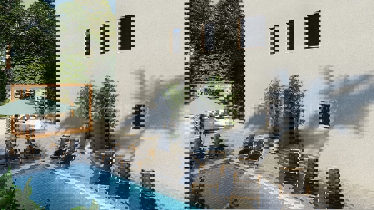 Ciovo, Slatine, 3-bedroom apartment 132 m2, 2nd floor, only 70 m from the sea, swimming pool