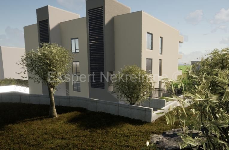 Čiovo, Okrug G., appartamento con 2 camere da letto 76 m2 + terrazza sul tetto 139 m2, piscina, vista