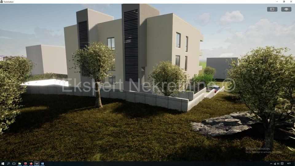Čiovo, Okrug G., appartamento con 2 camere da letto 76 m2 + terrazza sul tetto 139 m2, piscina, vista